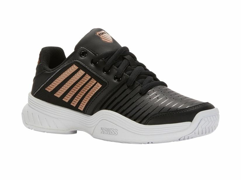 K-Swiss COURT EXPRESS Black/white/rosegold | Women Tennis