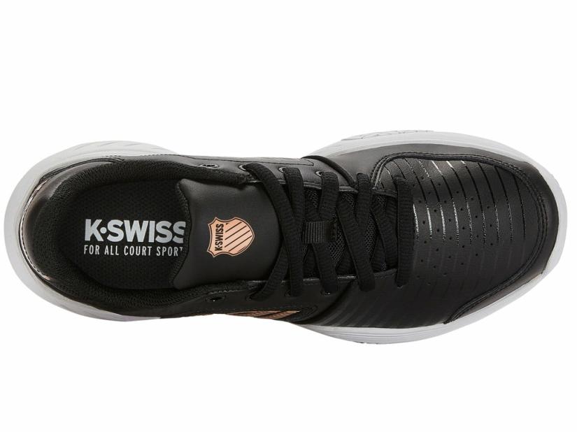 K-Swiss COURT EXPRESS Black/white/rosegold | Women Tennis