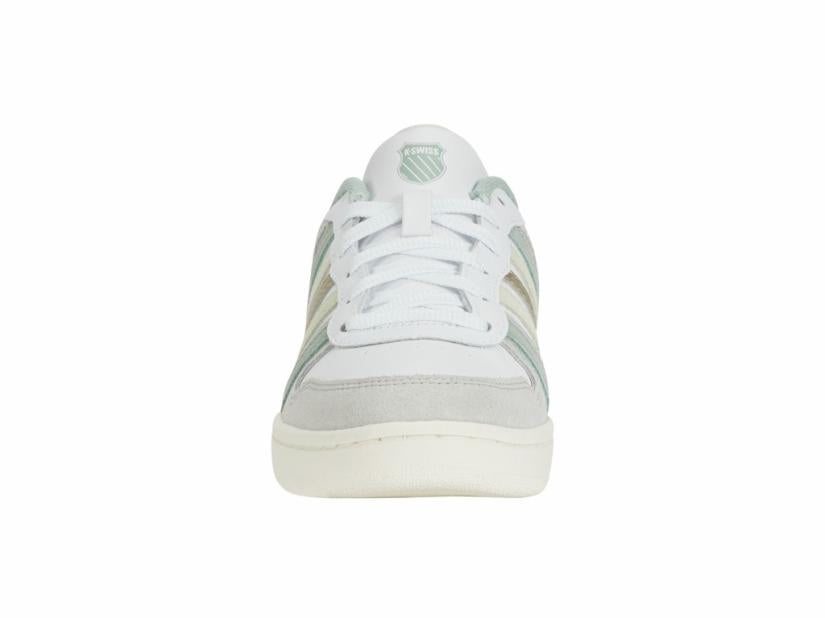 K-Swiss COURT PALISADES White/canary Green/frosty Green/champagne Gold | Women Lifestyle