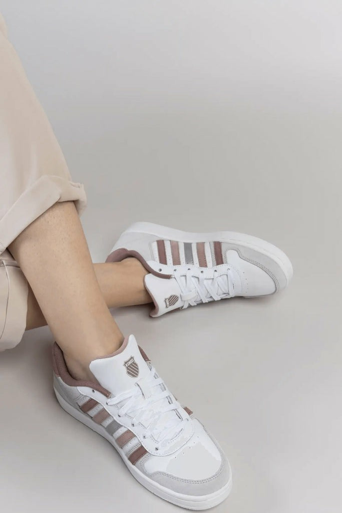K-Swiss COURT PALISADES White/fawn/antler/silver | Women Lifestyle