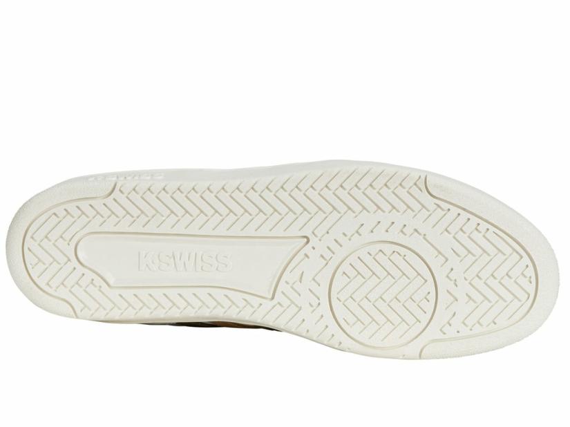K-Swiss COURT PALISADES White/toasted Coconut/chocolate Brown | Men Lifestyle