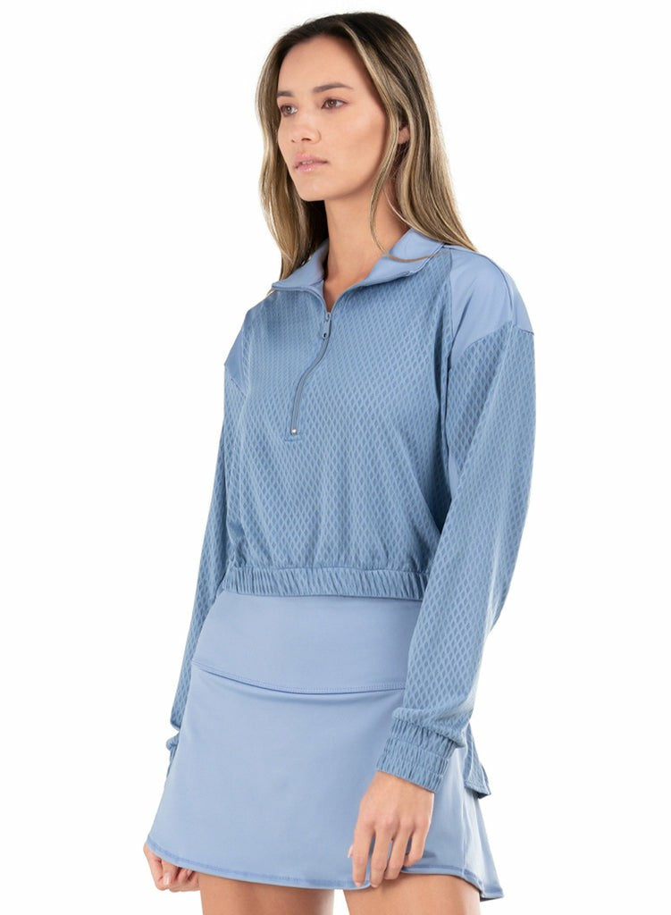 K-Swiss DIAMOND 1/4 ZIP L/S Infinity | Women T-Shirts &amp; Tops