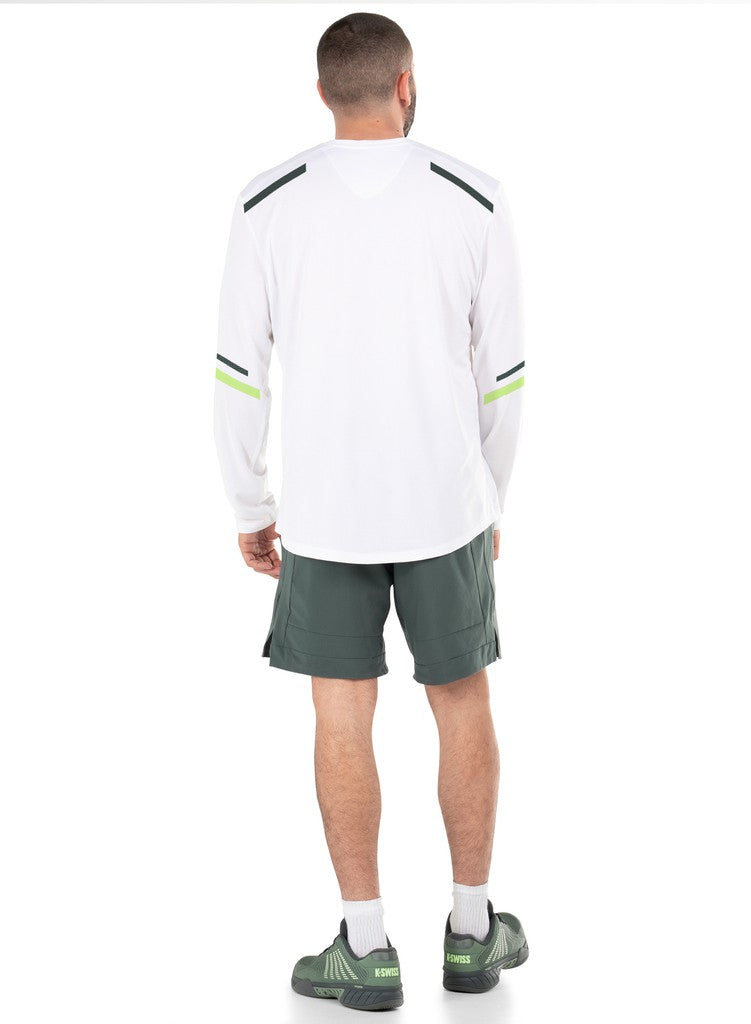 K-Swiss DYNAMIC STRIPE L/S White | Men T-Shirts &amp; Tops