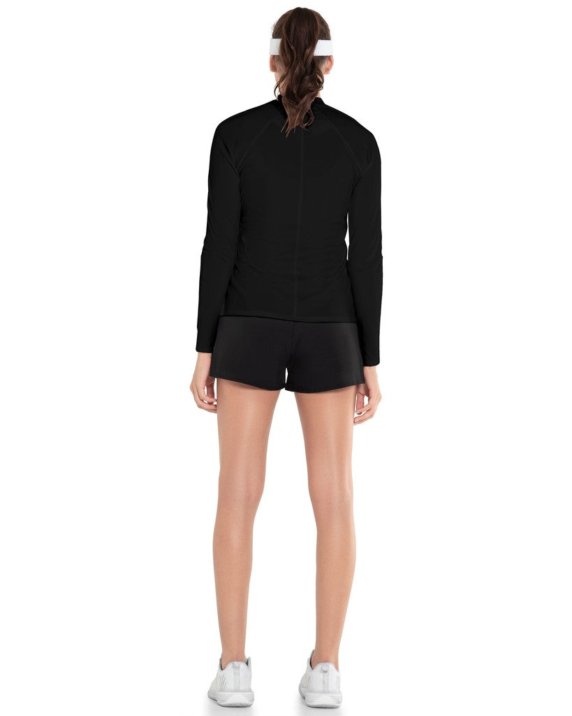 K-Swiss EXCEL ZIP L/S Black | Women Tennis &amp; Pickleball