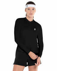 K-Swiss EXCEL ZIP L/S Black | Women Tennis