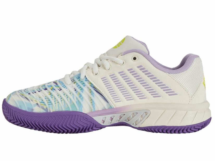 K-Swiss EXPRESS LIGHT 3 PADEL Snow White/purple Heart/evening Primrose | Women Padel