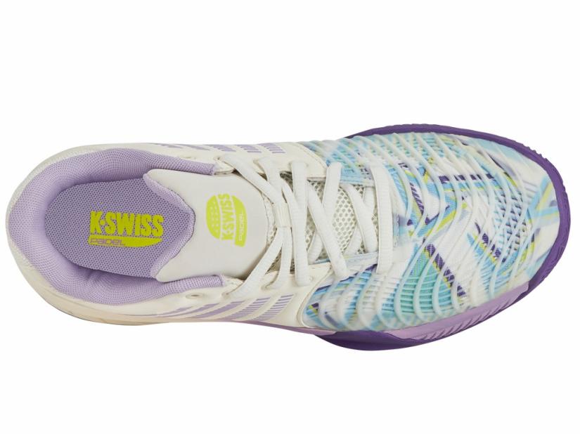 K-Swiss EXPRESS LIGHT 3 PADEL Snow White/purple Heart/evening Primrose | Women Padel