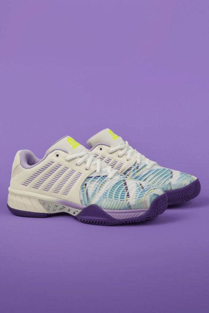 K-Swiss EXPRESS LIGHT 3 PADEL Snow White/purple Heart/evening Primrose | Women Padel
