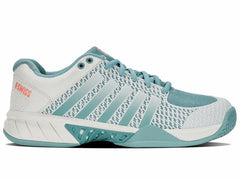 K-Swiss EXPRESS LIGHT PICKLEBALL Blanc De Blanc/nile Blue/desert Flower | Women Pickleball