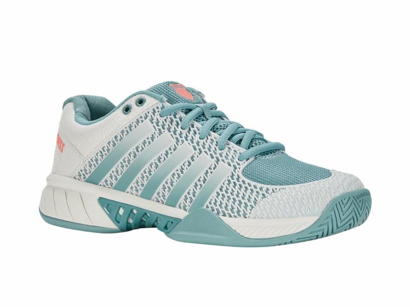 K-Swiss EXPRESS LIGHT PICKLEBALL Blanc De Blanc/nile Blue/desert Flower | Women Pickleball