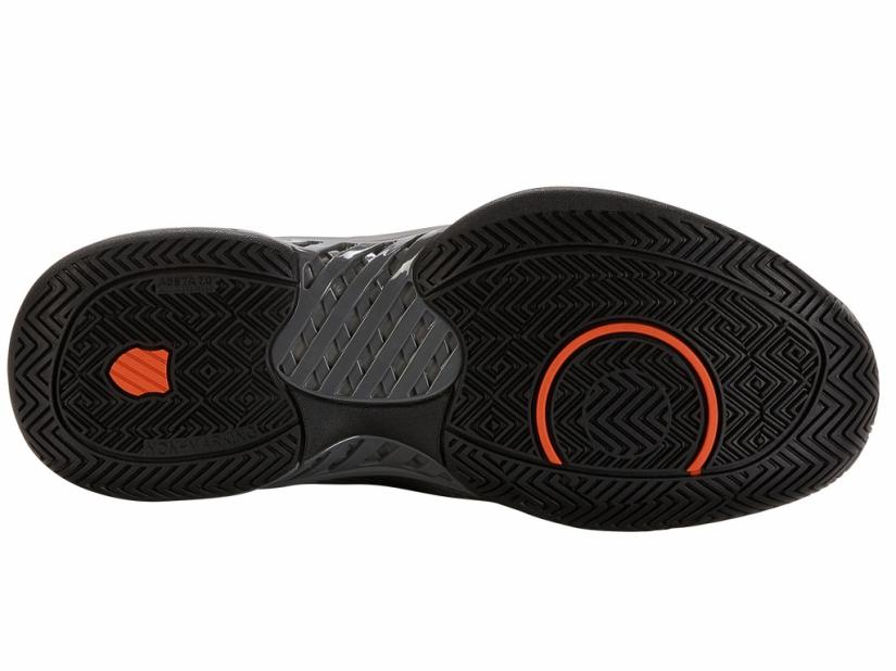 K-Swiss EXPRESS LIGHT PICKLEBALL Steel Gray/jet Black/spicy Orange | Men Pickleball