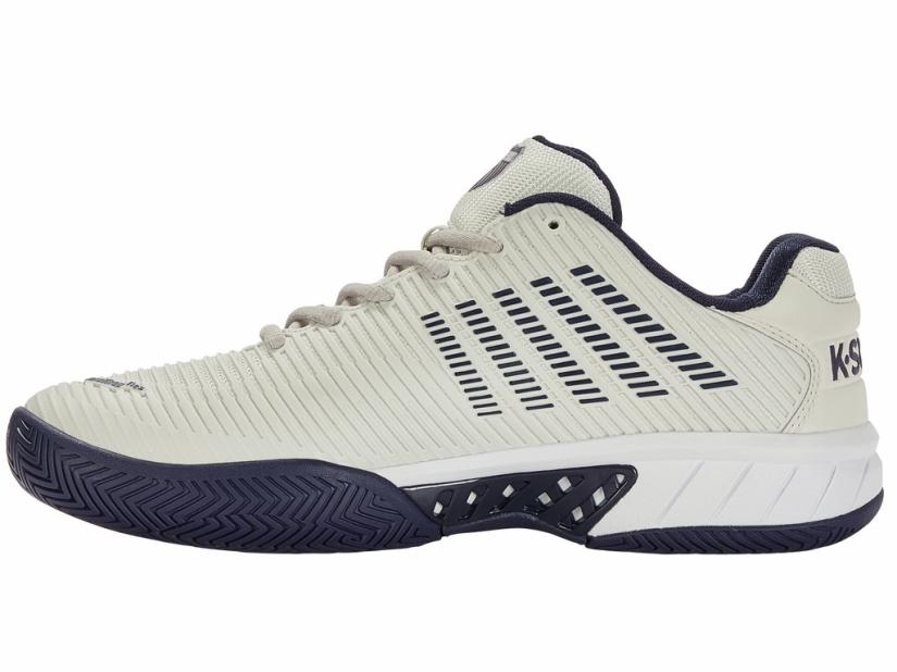K-Swiss HYPERCOURT EXPRESS 2-2E Gray/wht/peacoat | Men Tennis