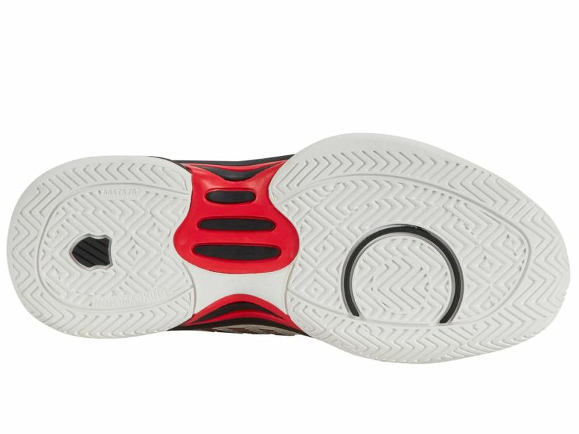 K-Swiss HYPERCOURT EXPRESS 2 Bright White/stretch Limo/high Risk Red | Kids Teens (8-16 Years)