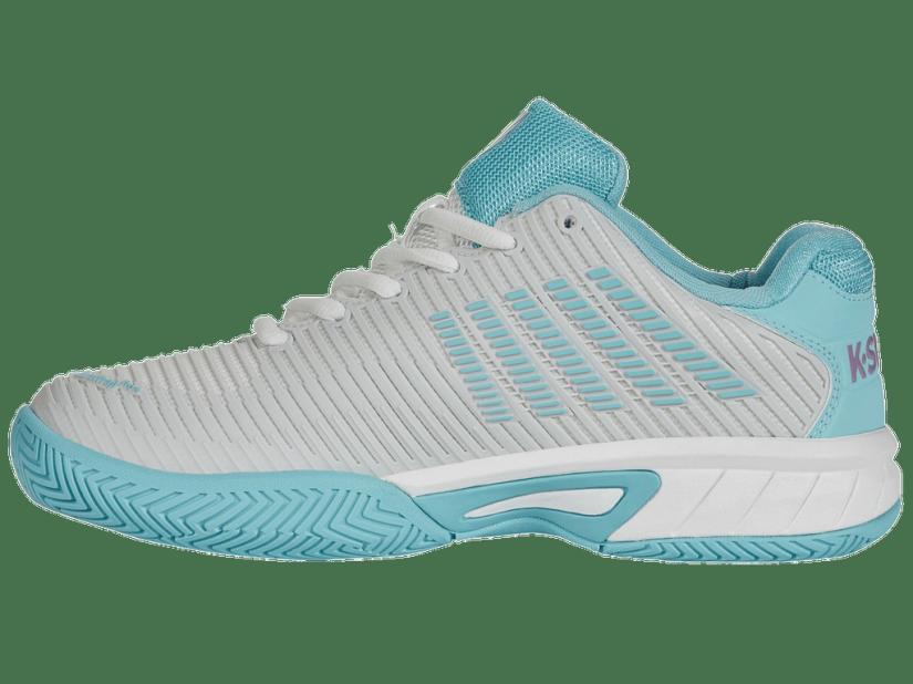 K-Swiss HYPERCOURT EXPRESS 2 Brilliant White/angel Blue/sheer Lilac | Kids Teens (8-16 Years)