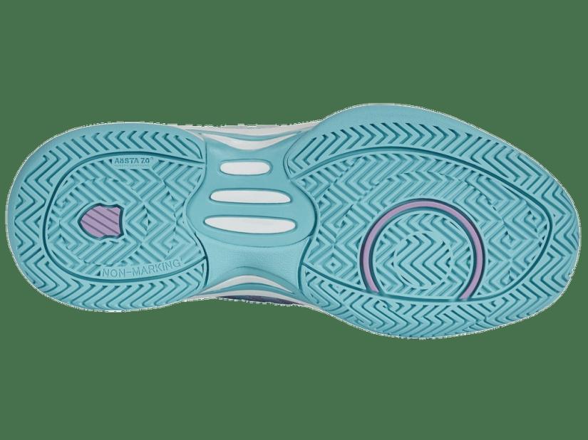 K-Swiss HYPERCOURT EXPRESS 2 Brilliant White/angel Blue/sheer Lilac | Kids Teens (8-16 Years)