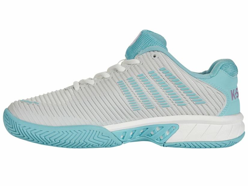 K-Swiss HYPERCOURT EXPRESS 2 Brilliant White/angel Blue/sheer Lilac | Women Tennis