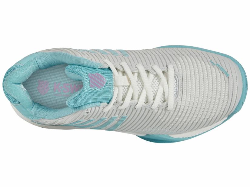 K-Swiss HYPERCOURT EXPRESS 2 Brilliant White/angel Blue/sheer Lilac | Women Tennis
