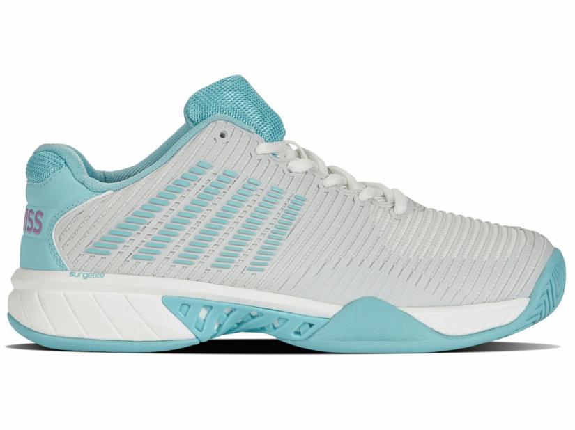 K-Swiss HYPERCOURT EXPRESS 2 Brilliant White/angel Blue/sheer Lilac | Women Tennis