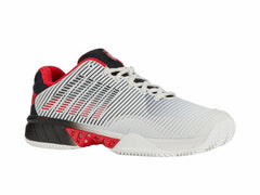 K-Swiss HYPERCOURT EXPRESS 2 CLAY Bright White/stretch Limo/high Risk Red | Men Tennis