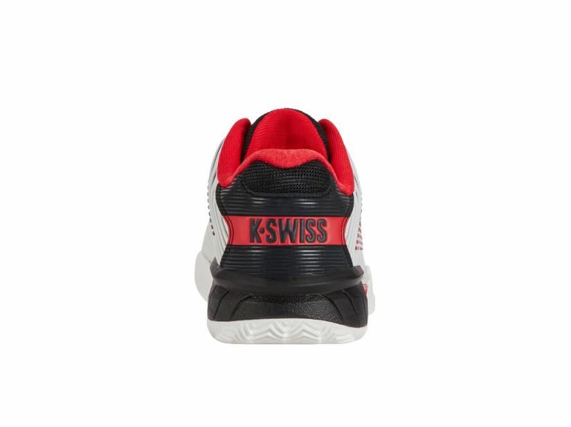 K-Swiss HYPERCOURT EXPRESS 2 CLAY Bright White/stretch Limo/high Risk Red | Men Tennis