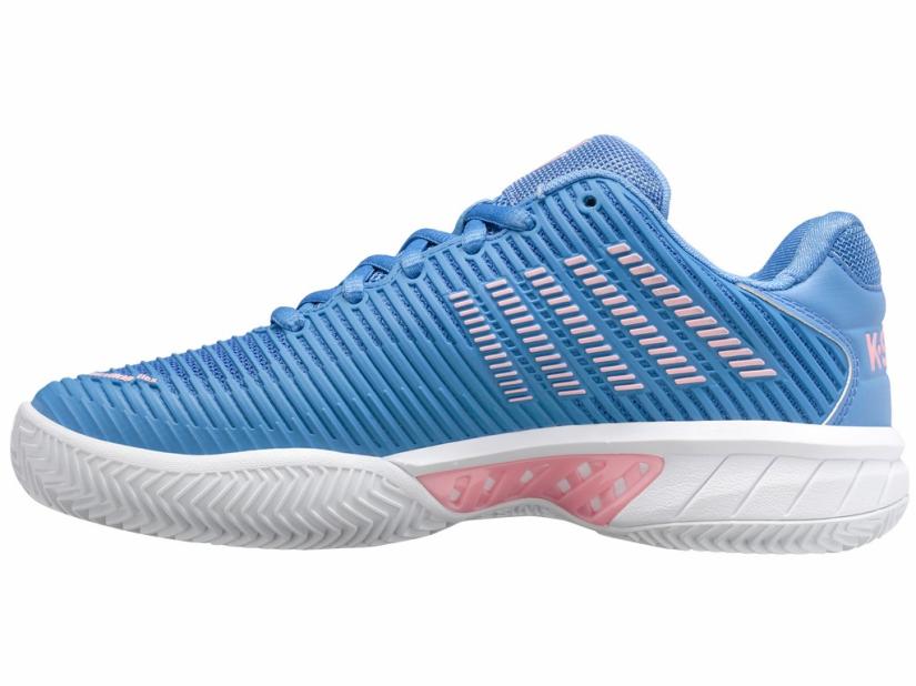 K-Swiss HYPERCOURT EXPRESS 2 CLAY Silver Lake Blue/white/orchid Pink | Women Tennis