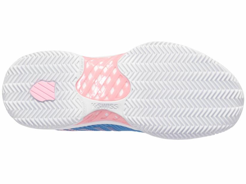 K-Swiss HYPERCOURT EXPRESS 2 CLAY Silver Lake Blue/white/orchid Pink | Women Tennis