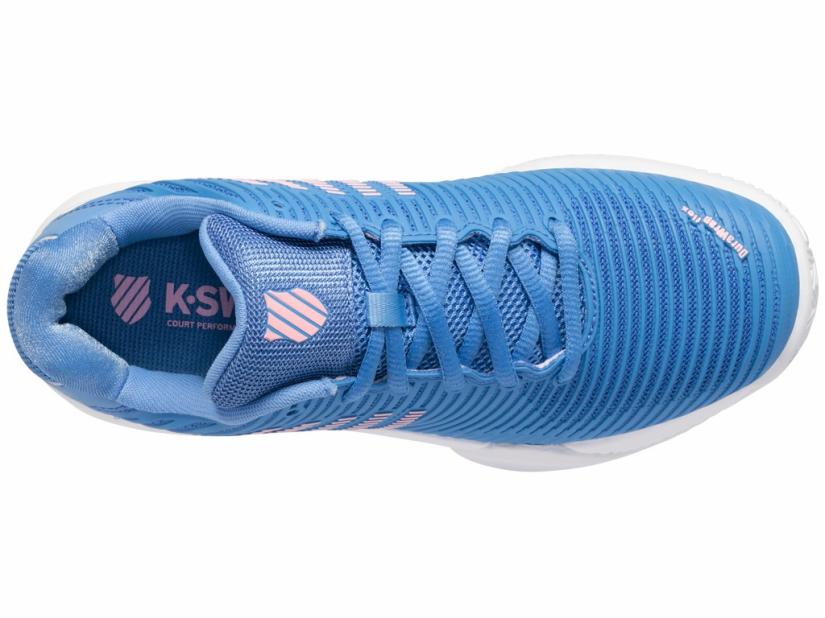 K-Swiss HYPERCOURT EXPRESS 2 CLAY Silver Lake Blue/white/orchid Pink | Women Tennis
