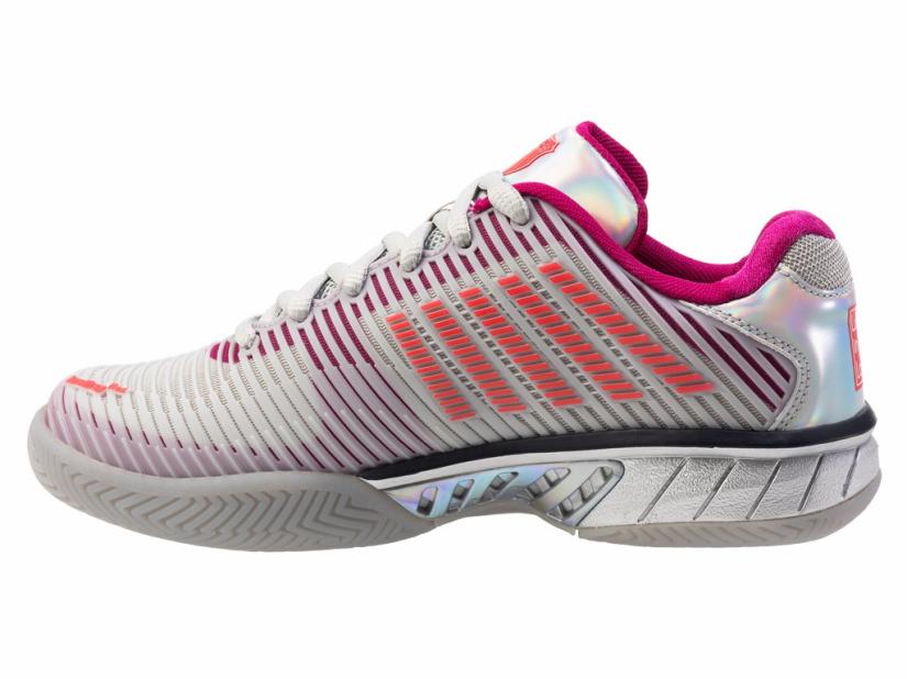K-Swiss HYPERCOURT EXPRESS 2 LUCKY IN LOVE Silver/harbour Mist/dragon Fruit | Women Tennis