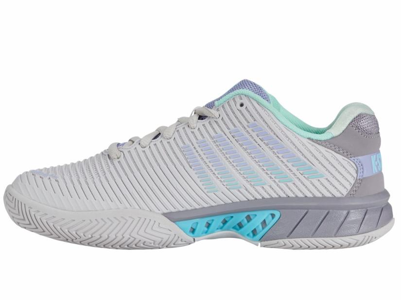 K-Swiss HYPERCOURT EXPRESS 2 Nimbus Cloud/lilac Gray/neon Purple | Women Tennis