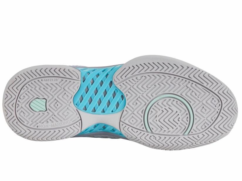 K-Swiss HYPERCOURT EXPRESS 2 Nimbus Cloud/lilac Gray/neon Purple | Women Tennis