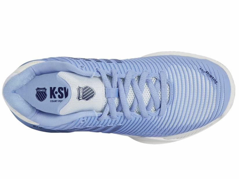 K-Swiss HYPERCOURT EXPRESS 2-WIDE Bright White/open Air/estate Blue | Women Tennis