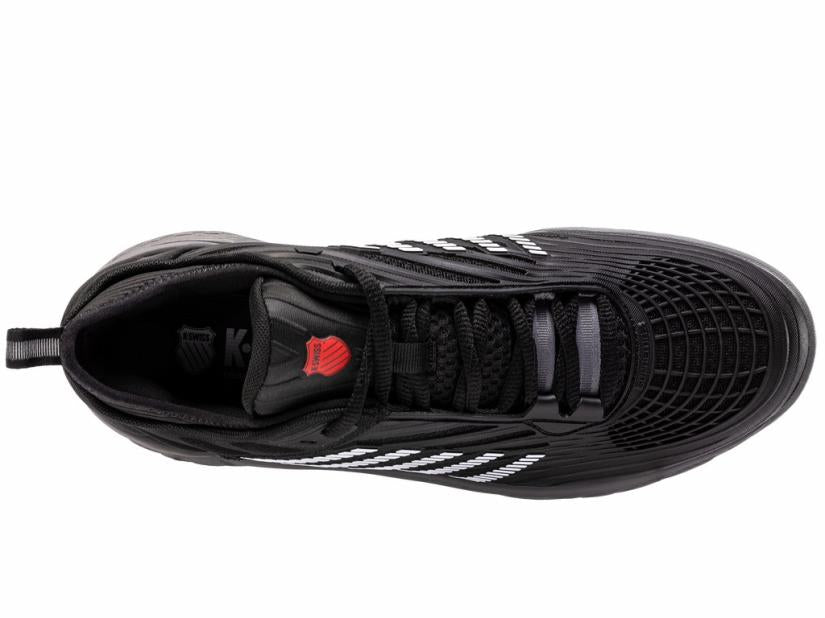 K-Swiss HYPERCOURT SUPREME 2 Black/steel Gray/firey Red | Men Tennis