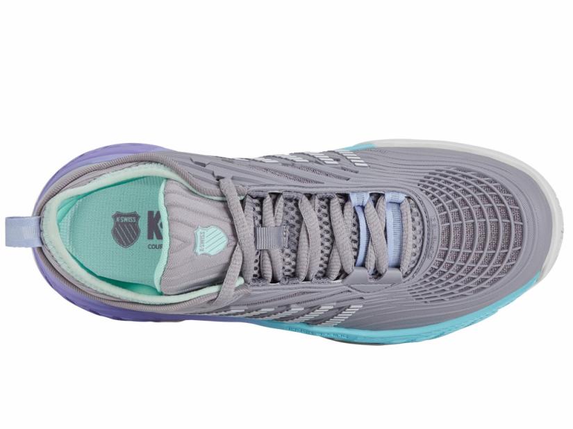 K-Swiss HYPERCOURT SUPREME 2 Lilac Gray/nimbus Cloud/neon Purple | Women Tennis