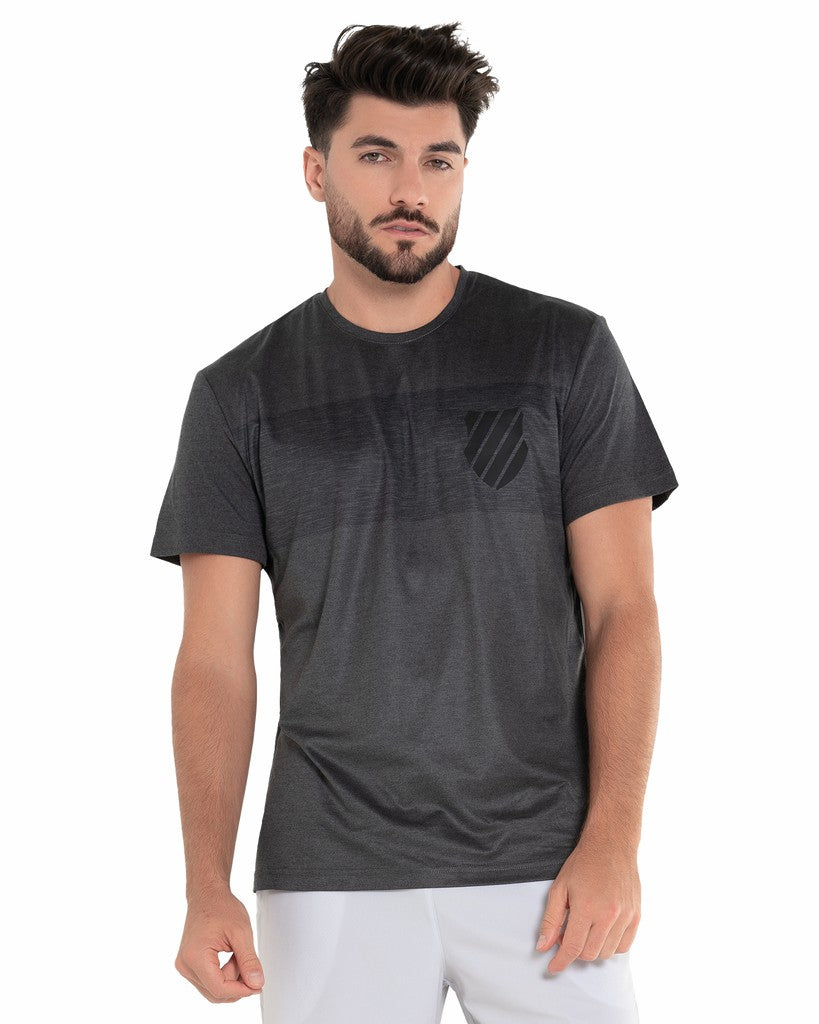 K-Swiss LUXE TECH CREW Heather Black | Men Tennis &amp; Pickleball