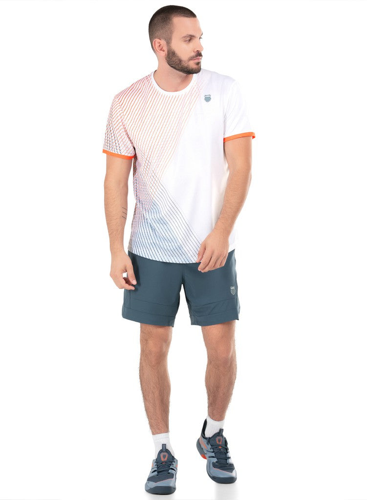 K-Swiss ORION STRIPE S/S White | Men T-Shirts &amp; Tops