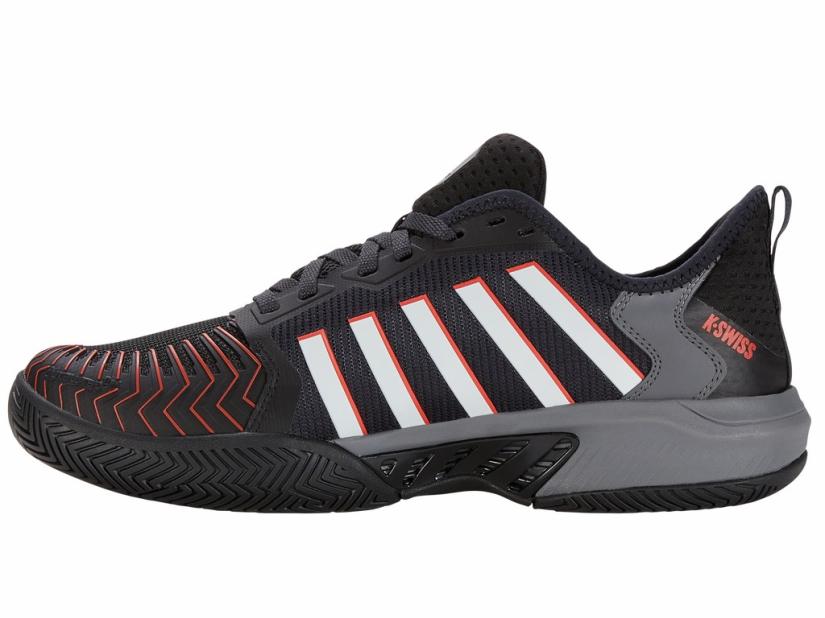 K-Swiss PICKLEBALL SUPREME Jet Black/steel Gray/spicy Orange | Men Pickleball