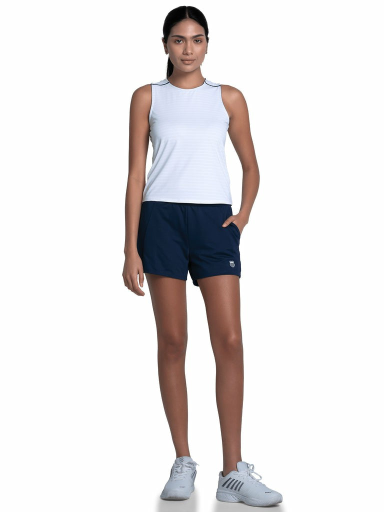 K-Swiss PIQUE SHORT-4" Peacoat | Women Tennis &amp; Pickleball