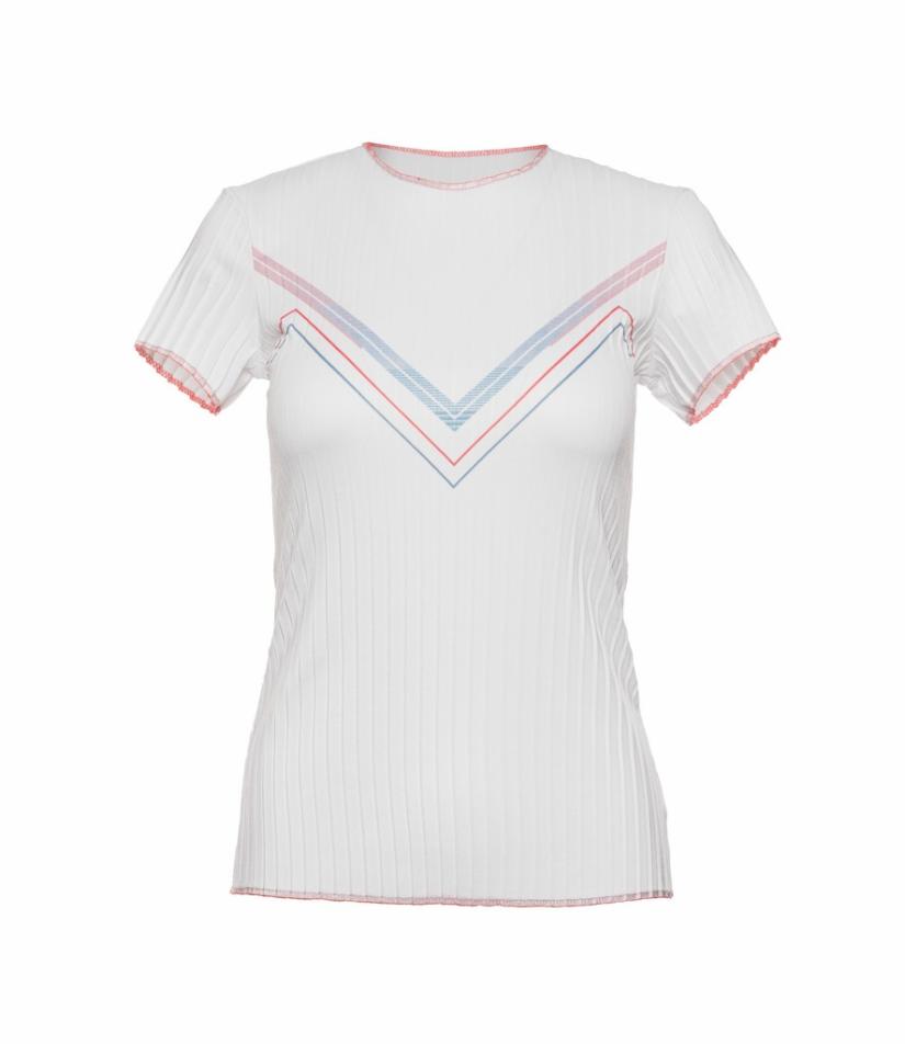 K-Swiss PLEATED S/S CREW White | Women Tennis