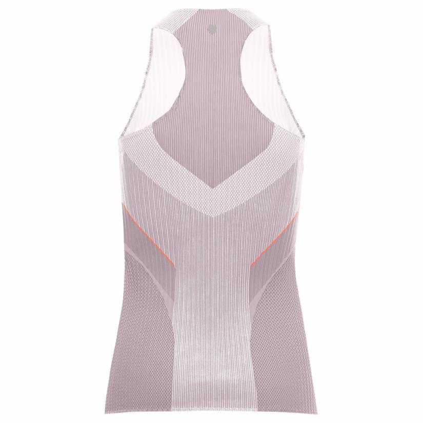 K-Swiss PLEATED V-NECK TANK Plum | Women T-Shirts &amp; Tops