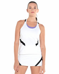 K-Swiss REFLEX TANK W/BRA White/black | Women Tennis &amp; Pickleball