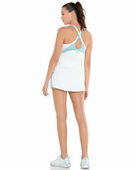 K-Swiss REFLEX TANK W/BRA White/nile | Women Tennis &amp; Pickleball