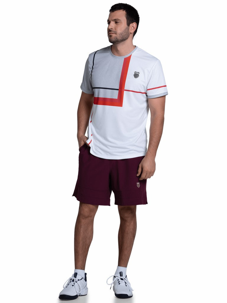 K-Swiss RIP STOP SHORT-7" Wine | Men Tennis &amp; Pickleball