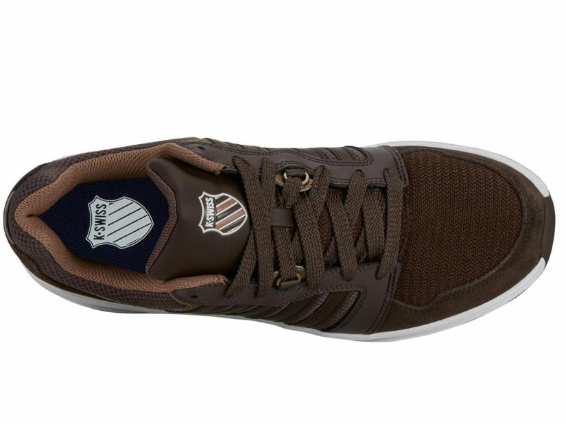 K-Swiss RIVAL TRAINER T Chocolate Brown/toasted Coconut | Men Lifestyle