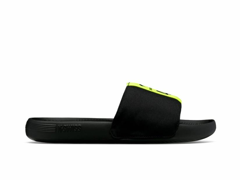 K-Swiss SLIDE SANDAL LN X MCLAREN Black/safety Yellow | Men Slides &amp; Sandals