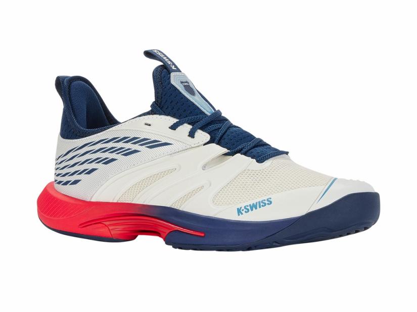 K-Swiss SPEEDTRAC Blanc De Blanc/ Blue Opal /lollipop | Men Tennis