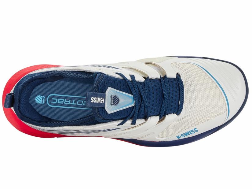 K-Swiss SPEEDTRAC Blanc De Blanc/ Blue Opal /lollipop | Men Tennis