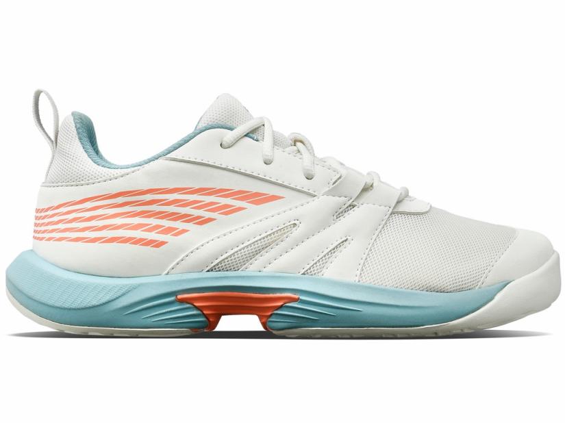 K-Swiss SPEEDTRAC Blanc De Blanc/nile Blue/desert Flower | Kids Tennis