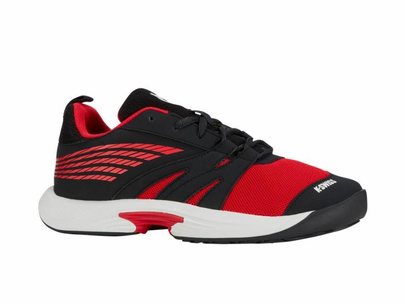 K-Swiss SPEEDTRAC Bright White/stretch Limo/high Risk Red | Kids Teens (8-16 Years)