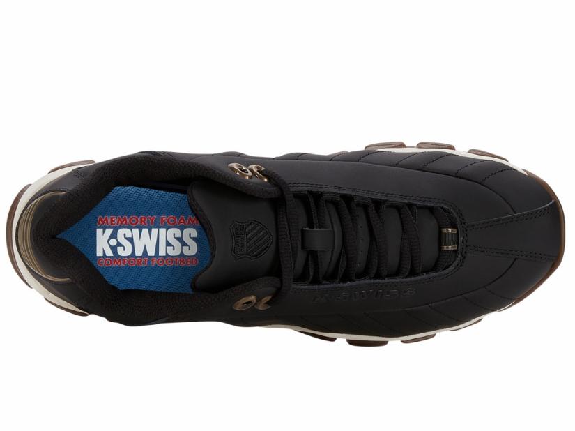 K-Swiss ST329 CMF Black/dark Gum | Men Wide Shoes