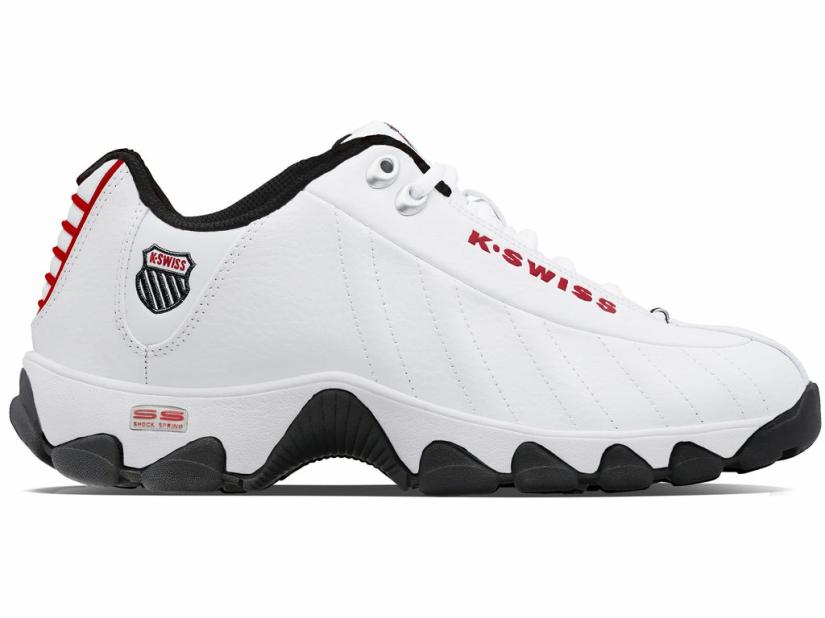 K-Swiss ST329 CMF White/black/red | Men Wide Shoes